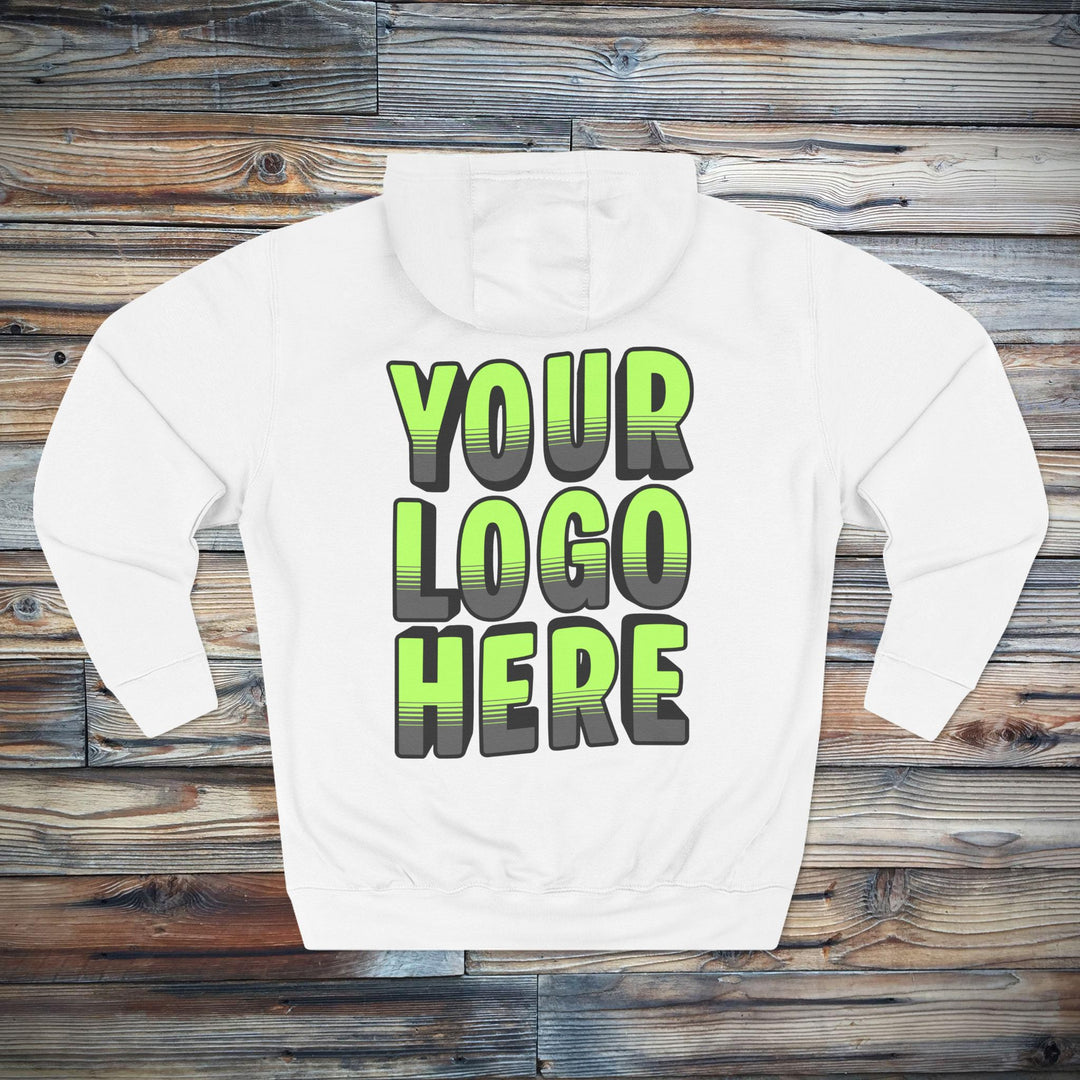 Custom Logo Sweatshirt | Personalized Business Logo Hoodie with Front &amp; Back Printing