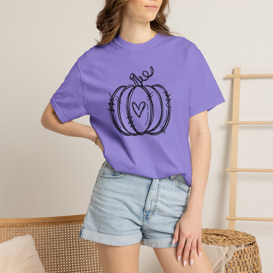 Fall Shirts for Women | Halloween Pumpkin Graphic Tee | Cute Autumn Thanksgiving T-Shirt