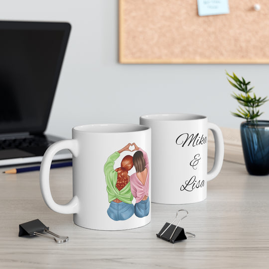Best Friend Gift - Personalized Besties Coffee Mug