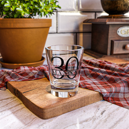 Personalized 30th Birthday Shot Glass | Custom Printed Shooter Gift