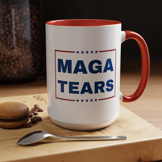 MAGA Tears Coffee Mug, Blue Wave Celebration Ceramic Mug