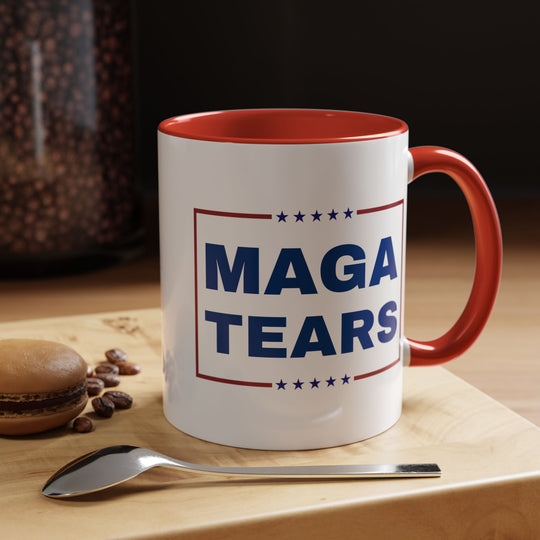 MAGA Tears Coffee Mug, Blue Wave Celebration Ceramic Mug