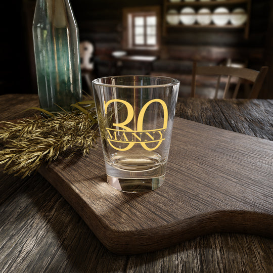 Personalized 30th Birthday Shot Glass | Custom Printed Shooter Gift