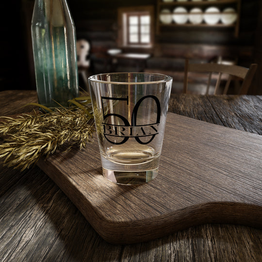 Personalized 50th Birthday Shot Glass