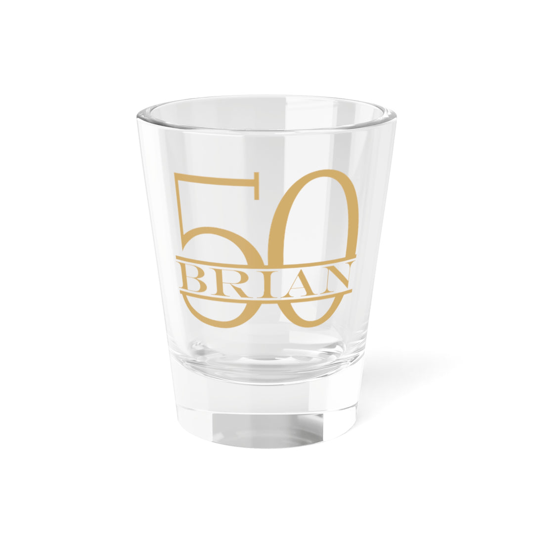 Personalized 50th Birthday Shot Glass
