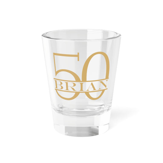 Personalized 50th Birthday Shot Glass
