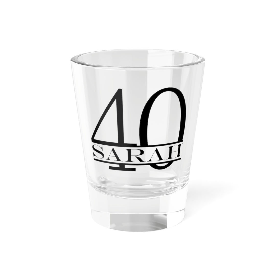Personalized 40th Birthday Shot Glass | Custom Printed Shooter Gift