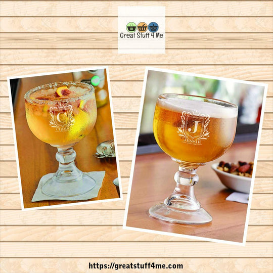 Custom Schooner Glass - Personalized 21oz Wine Goblet by@Outfy