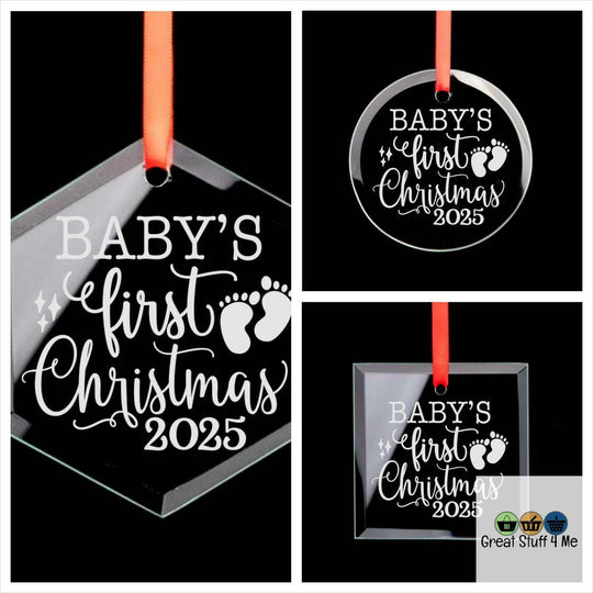 Baby&#039;s First Christmas Ornament by@Outfy