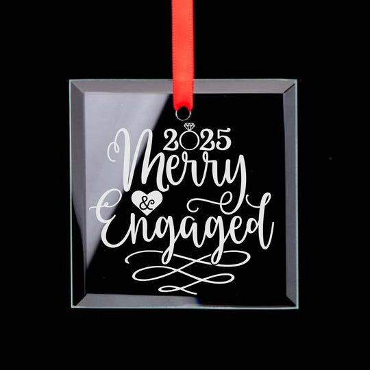 First Christmas Engaged Ornament