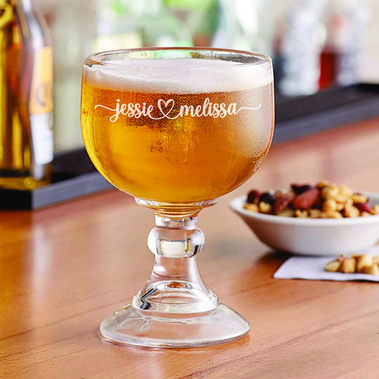 Wedding Glass Custom Personalized Schooner