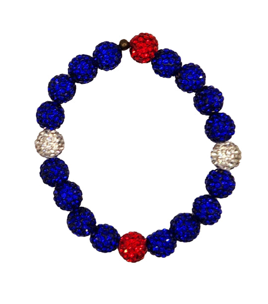 Diamond Pitch Bling - Baseball & Softball Beaded Bracelet