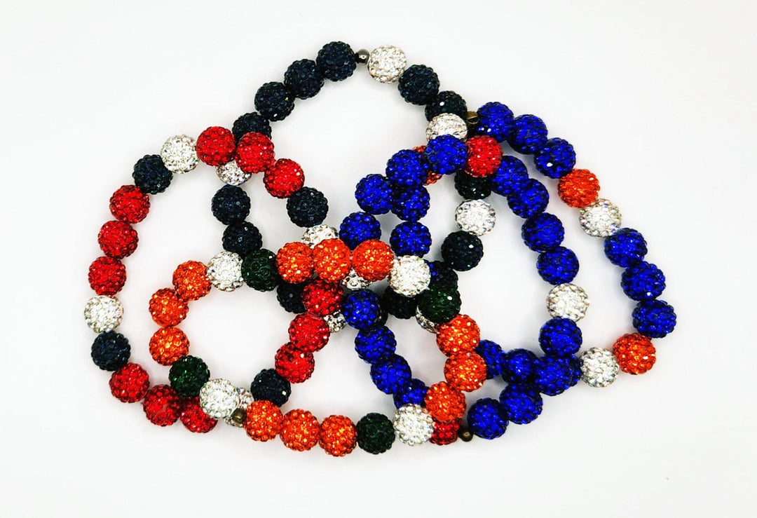 Diamond Pitch Bling - Baseball & Softball Beaded Bracelet