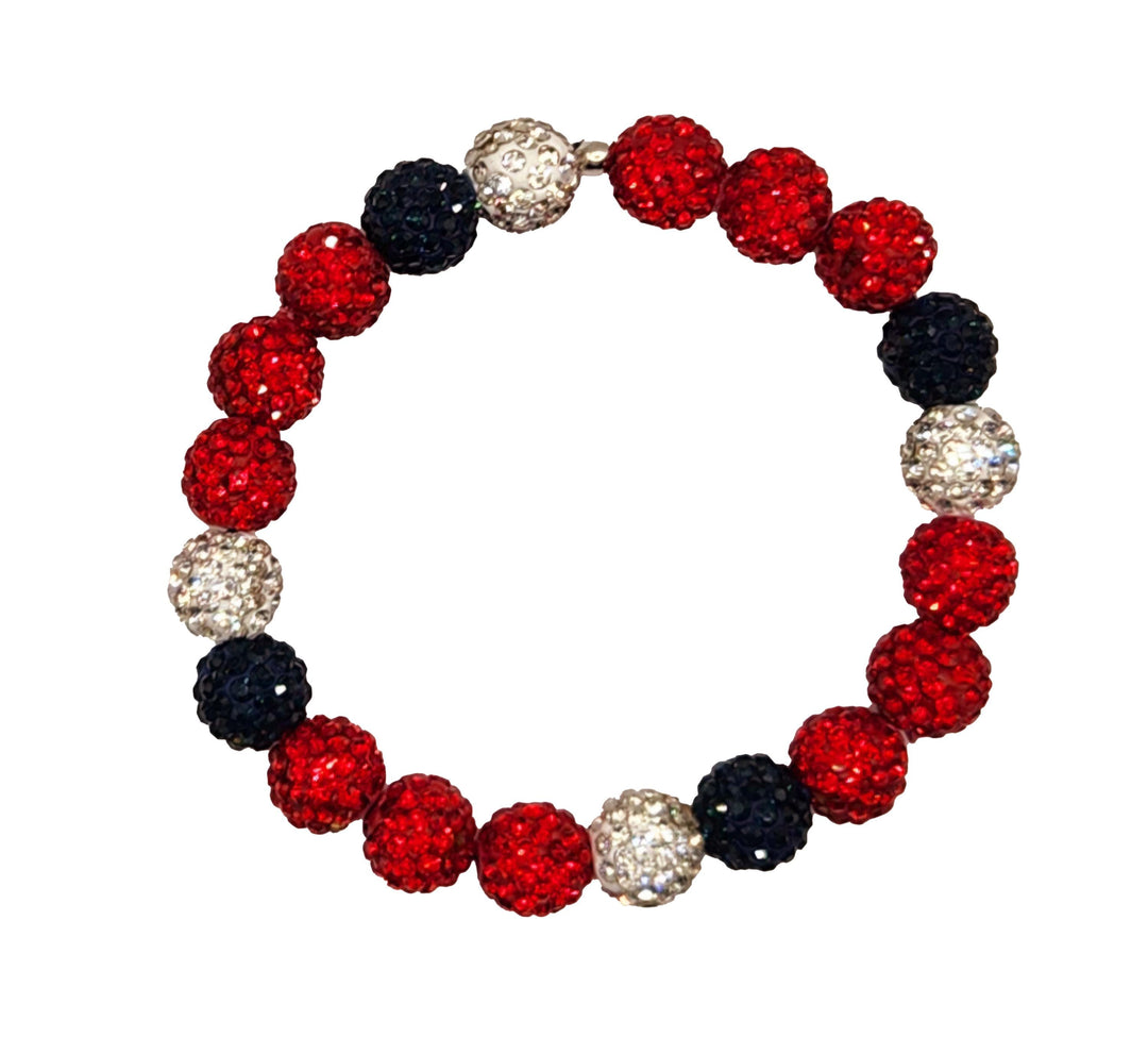 Diamond Pitch Bling - Baseball & Softball Beaded Bracelet