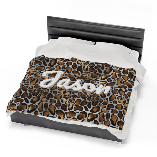 Get Wildly Cozy - Custom Leopard Print Blanket