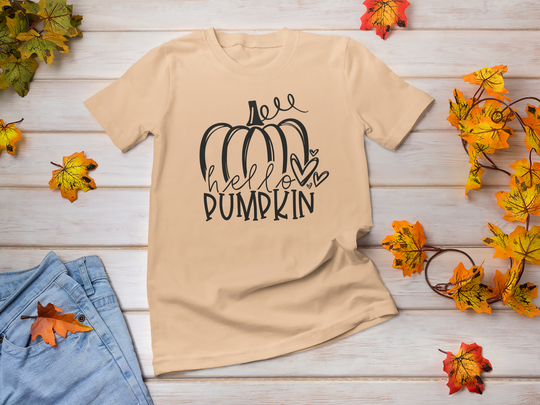 Fall Clothing for Women - Hello Pumpkin T-Shirt