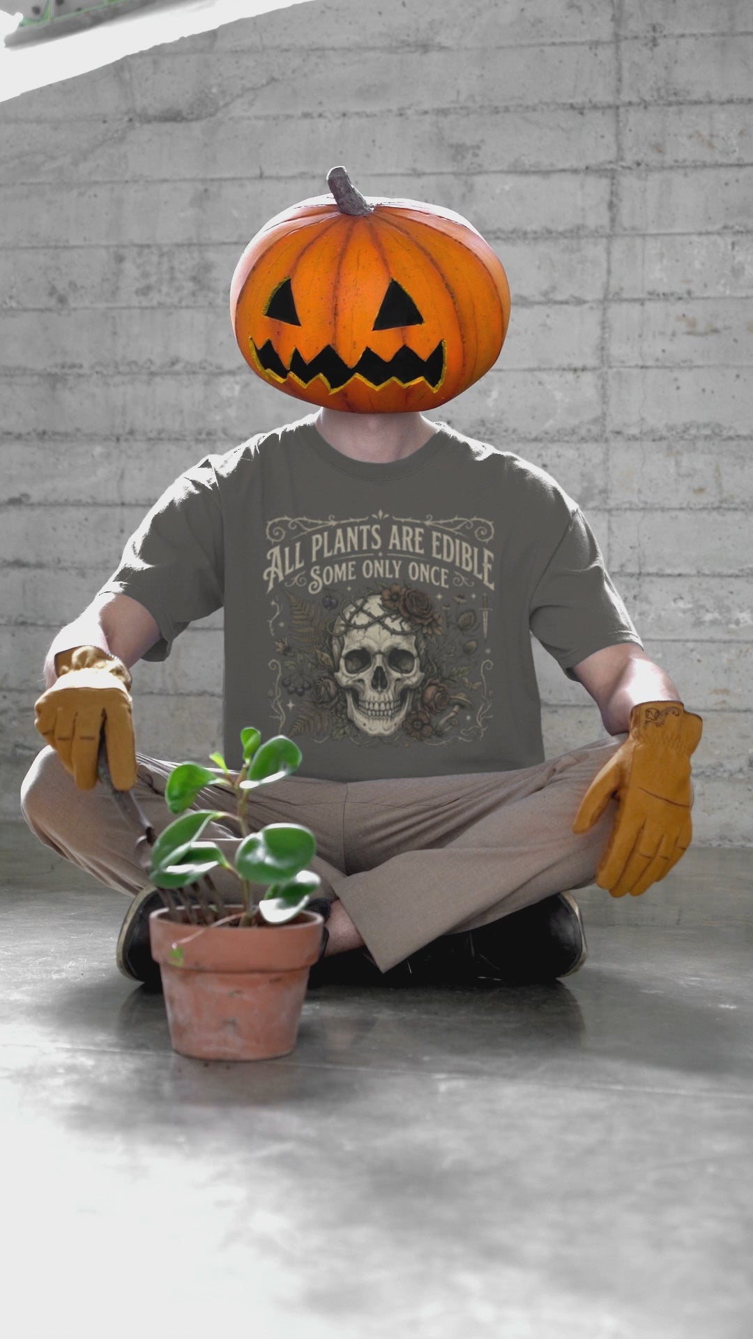All Plants Are Edible Some Only Once Comfort Colors® Shirt | Funny Gothic Botanical T-Shirt