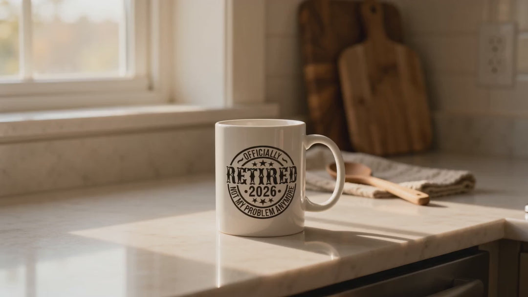 Personalized Retirement Coffee Mug | Officially Retired, Not My Problem Anymore