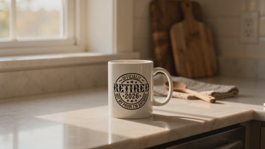 Personalized Retirement Coffee Mug | Officially Retired, Not My Problem Anymore