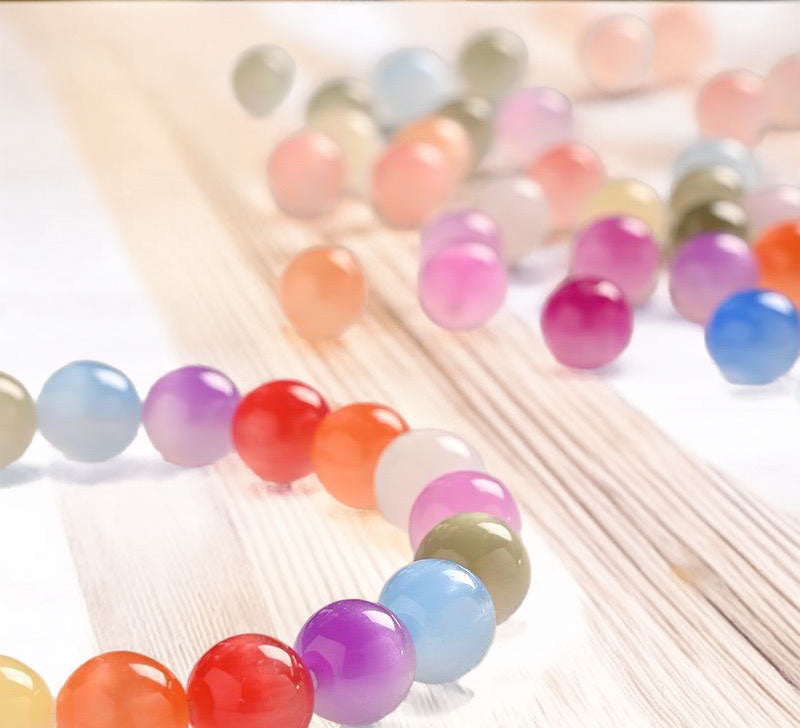 Color Changing UV Bead Bracelet | 8mm UV Sensitive Beads | Sunlight Color Changing Stretch Bracelet