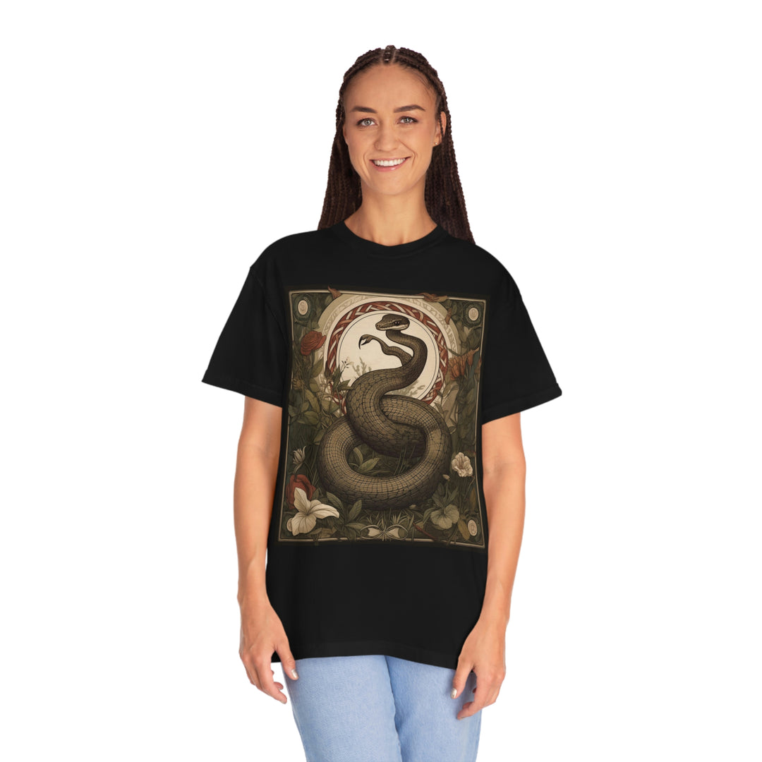 Chemise de carte de Tarot de serpent, T-Shirt de printemps Design de Tarot