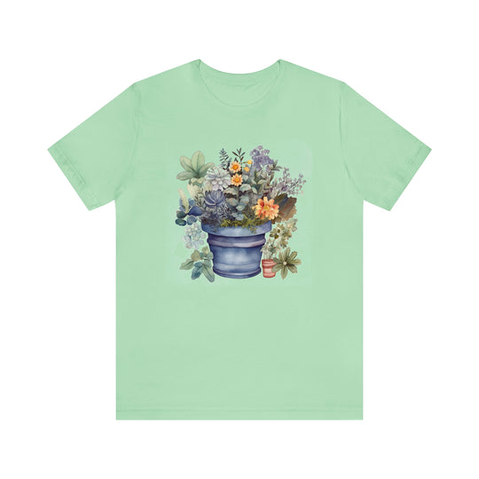 Gardening Gift Flowers T-Shirt with Flower Design