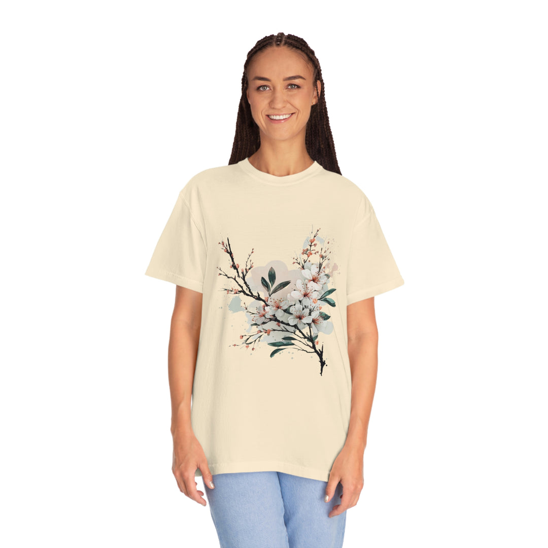 Camiseta de primavera con flor de cerezo
