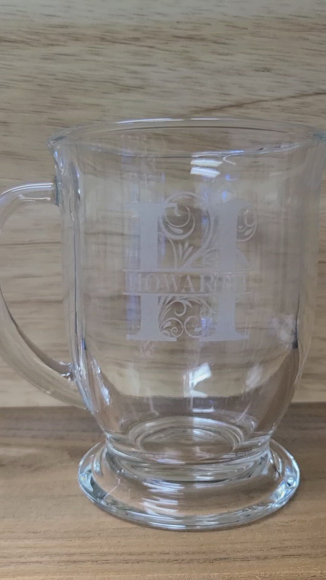Custom Glass Coffee Mug - Personalized 16 oz. Mug