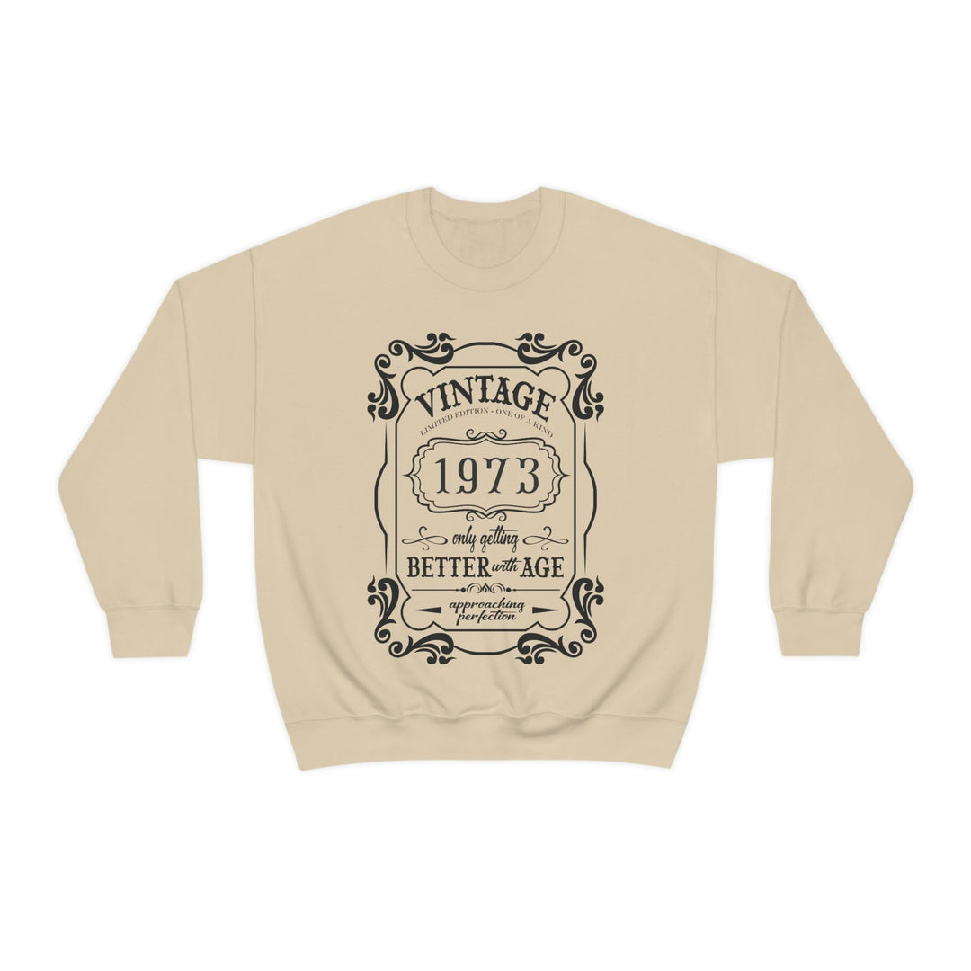 50th Birthday Vintage 1973 Sweatshirt S / Sand
