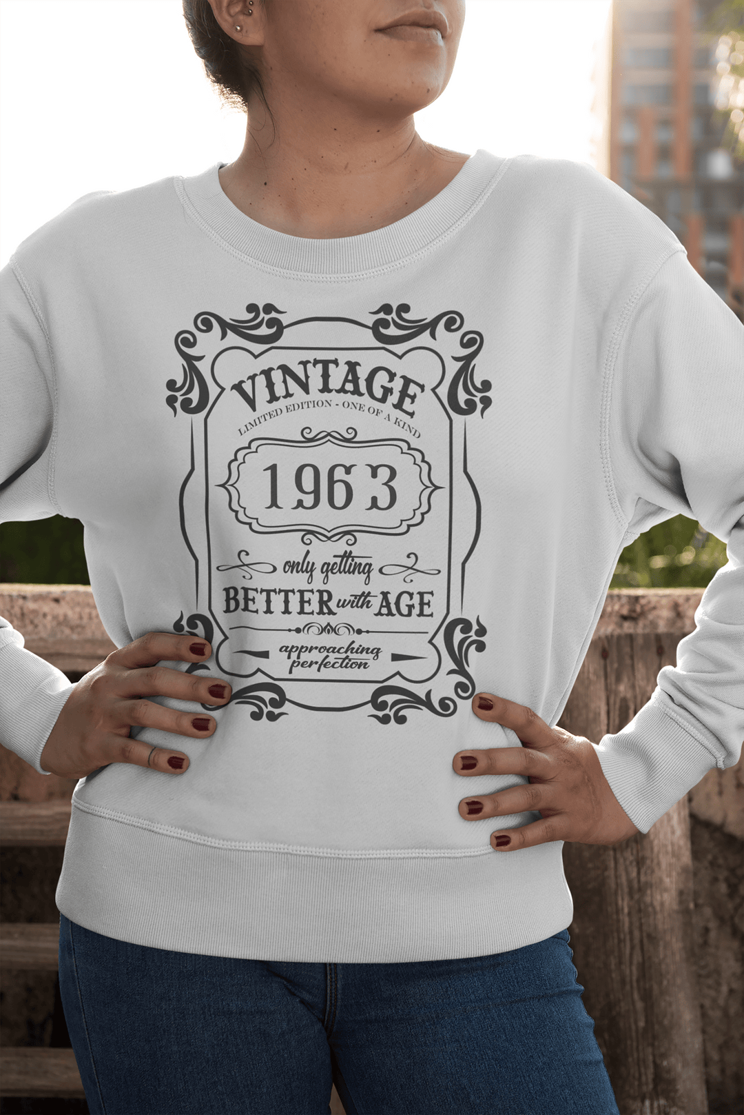 60th Birthday Vintage 1963 Sweatshirt