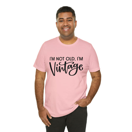 T-Shirt avec "Je ne suis pas vieux, je suis vintage"