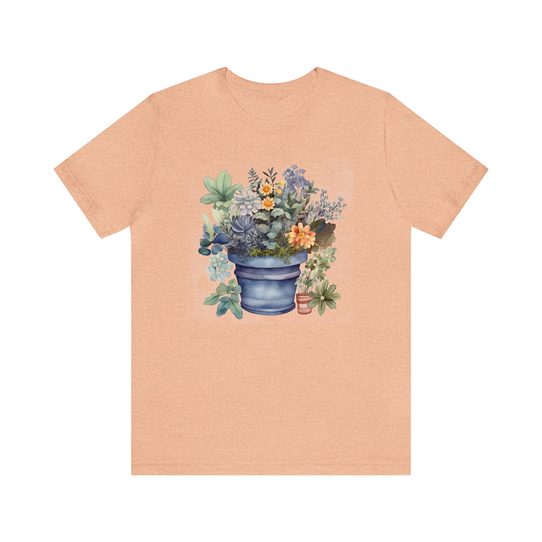 Gardening Gift Flowers T-Shirt with Flower Design
