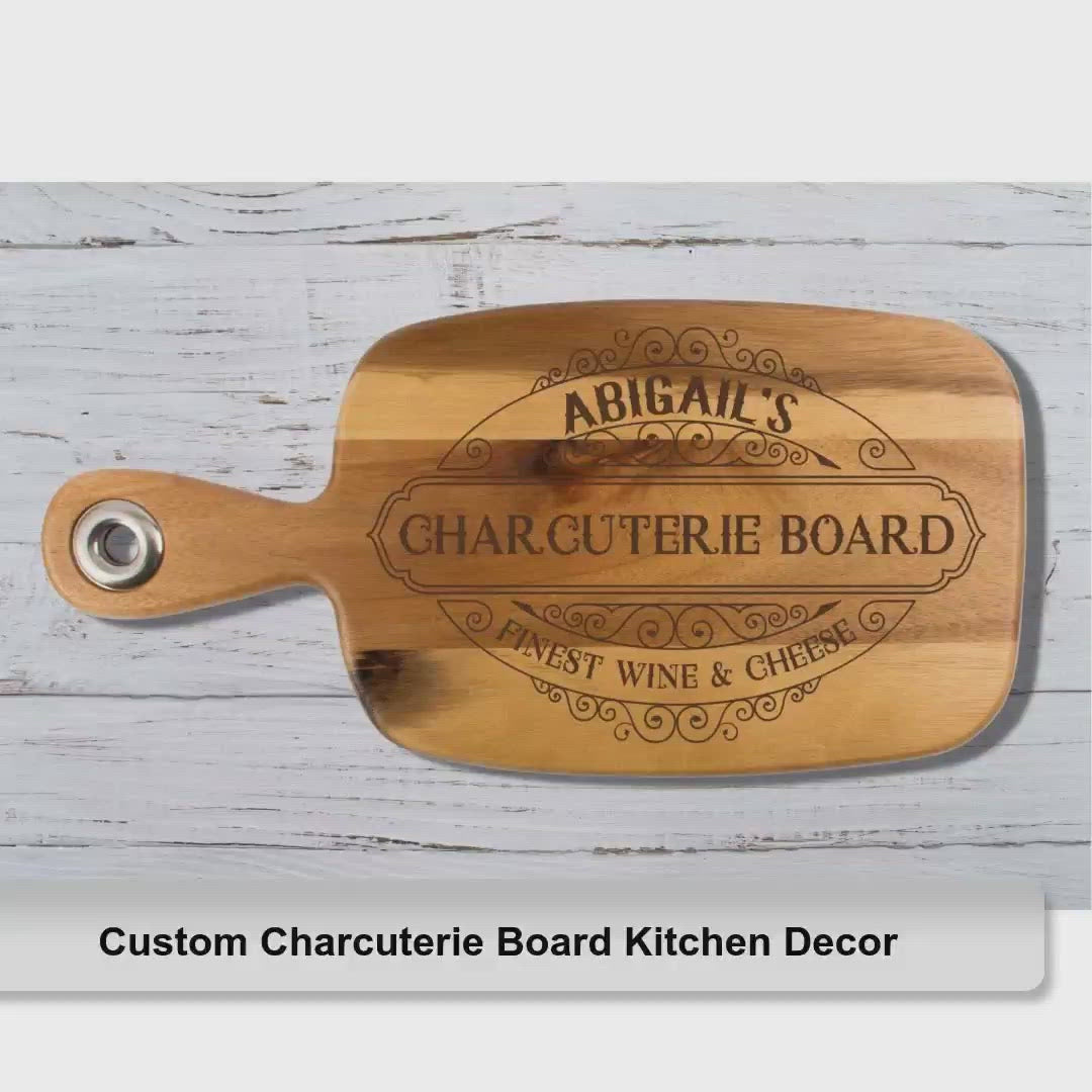 Custom Charcuterie Board Kitchen Decor by@Vidoo