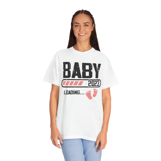 Baby Loading 2023 Retro Style T-Shirt White / S