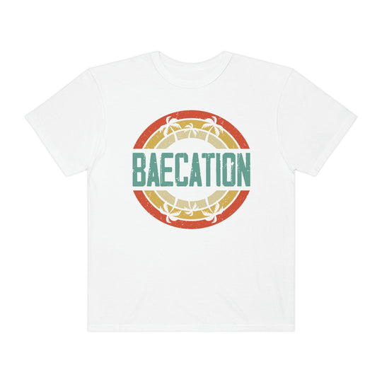 Baecation Retro Style T-Shirt White / S