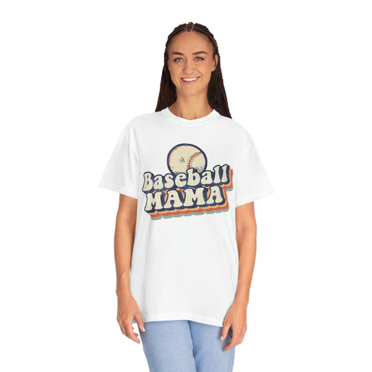 Baseball Mama Tee, Retro Style T-Shirt