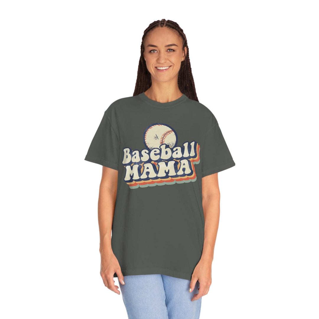 Baseball Mama Tee, Retro Style T-Shirt