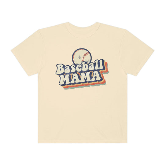 Baseball Mama Tee, Retro Style T-Shirt Ivory / S