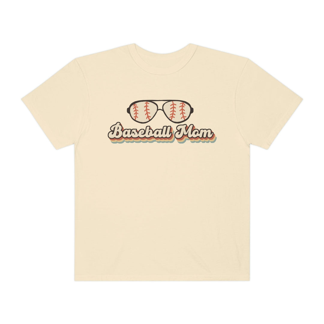 Baseball Mom Tee, Retro Style T-Shirt Ivory / S