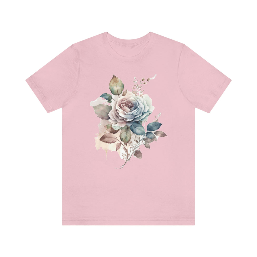 Boho Flowers Shirt - Boho tshirts with Dried Flower Designs Boho tshirts for Women Tees with Boho Flowers Summer Shirts Pink / XS