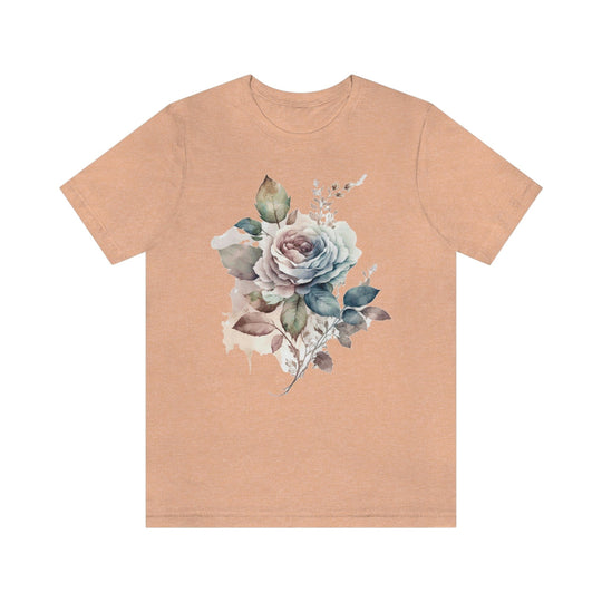 Boho Flowers Shirt Heather Peach / XS
