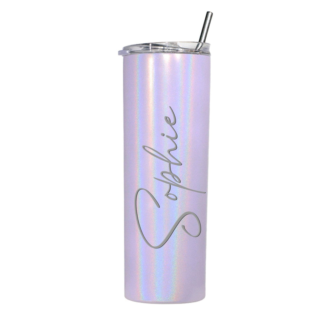 Bridesmaid Gifts - 20oz Tumbler with Straw and Lid Purple