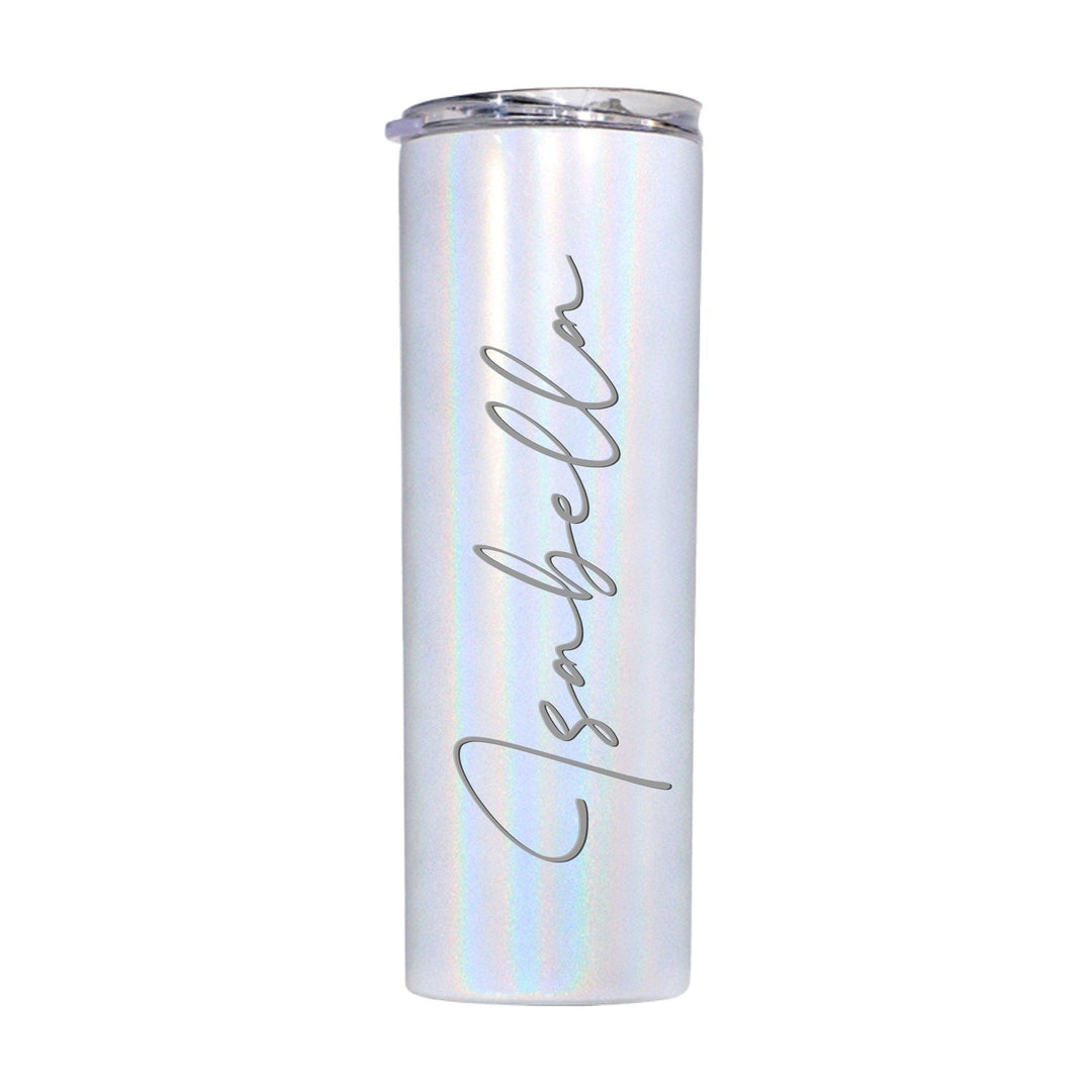 Bridesmaid Gifts - 20oz Tumbler with Straw and Lid White