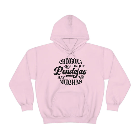 Chingona Shirt - Unisex Heavy Blend Hooded Sweatshirt Light Pink / S