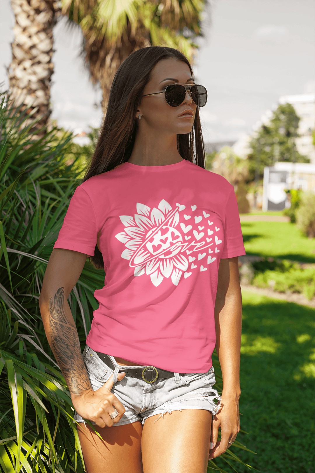 Comfort Colors® Sunflower Heart T-Shirt