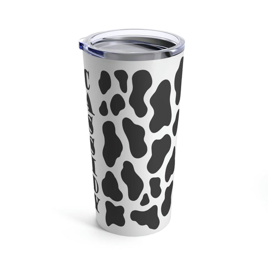 Cow Print Tumbler Personalized 20oz Tumbler with Lid Hot Coffee Cold Water Cow Print Tumbler with Custom Name 20oz