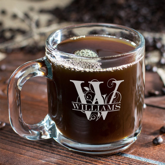 Custom Coffee Mug - 10 oz Libbey Coffee Mug Flourish