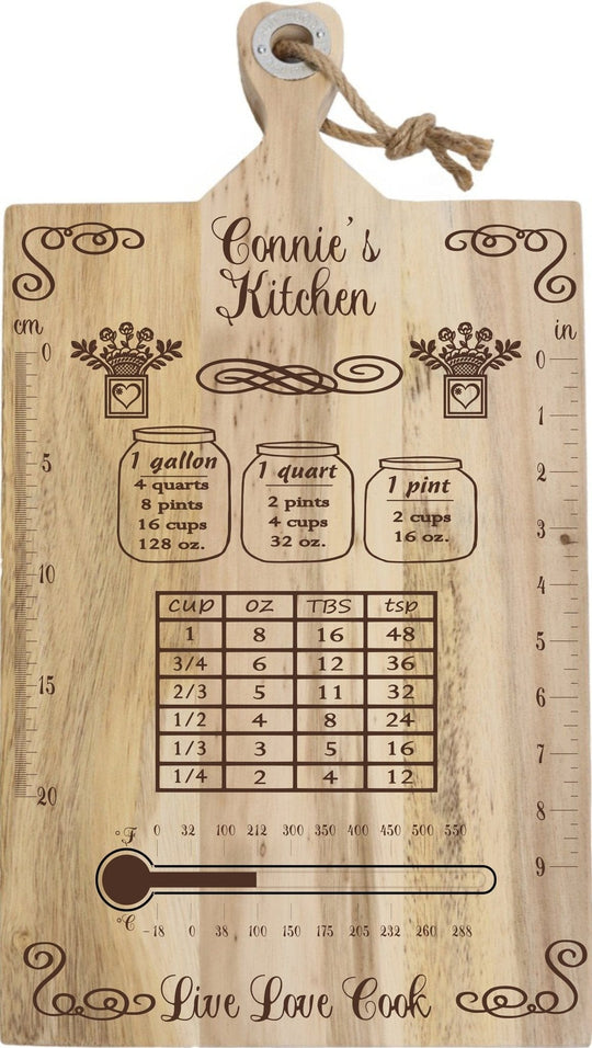 Custom Cutting Board - Kitchen Conversions Acacia Version 1 / Yes