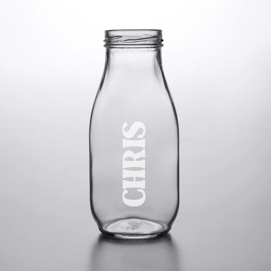Custom Milk Bottle - Engraved 10oz Milk Bottle