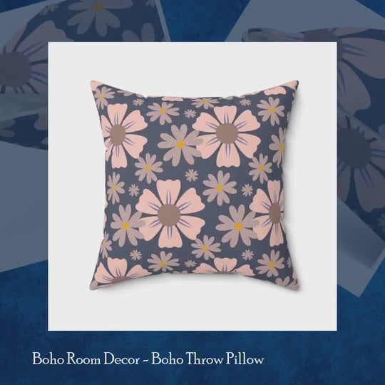 Boho Room Decor - Boho Throw Pillow by@Outfy